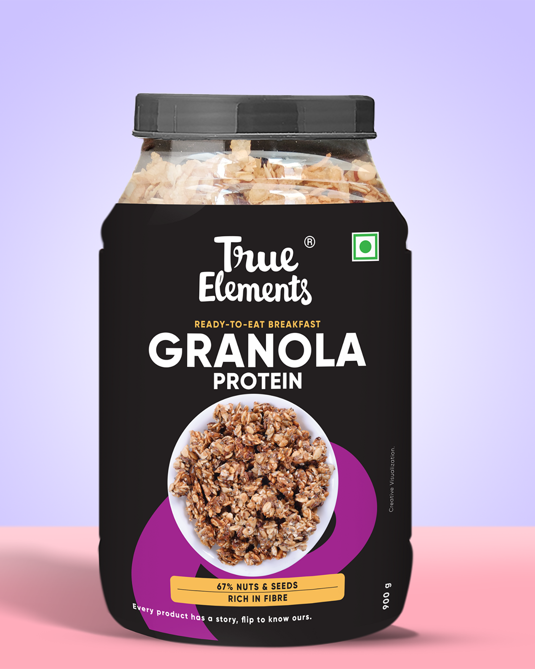 True Elements Protein Granola 900gm ready to eat breakfast