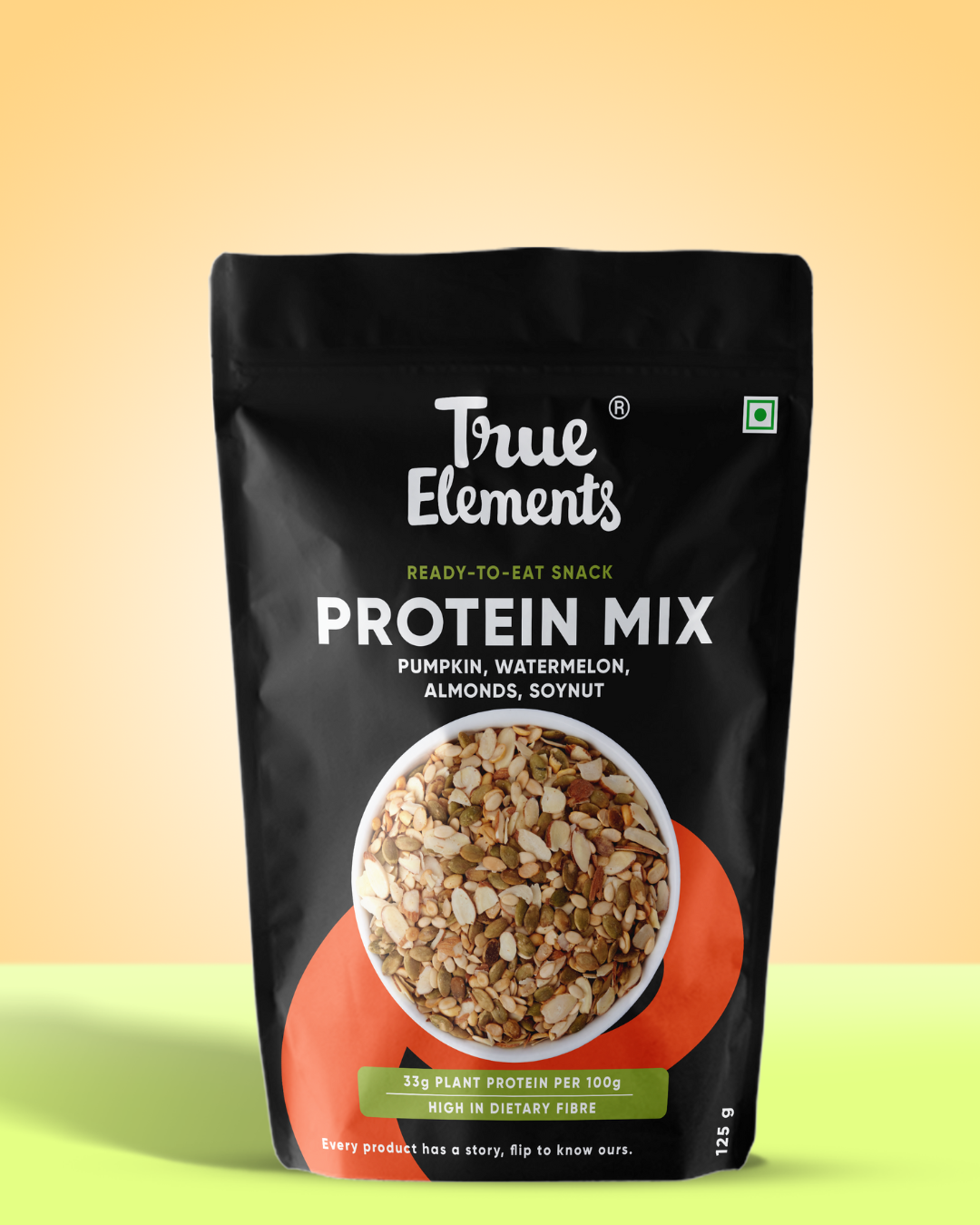 Protein mix with pumpkin, watermelon, almonds & soy in 125g pouch.