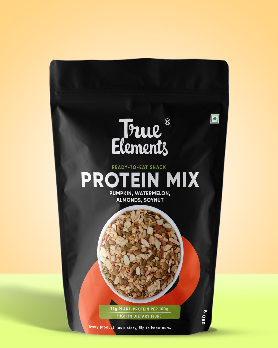 Protein mix with pumpkin, watermelon, almonds & soy in 250g pouch.