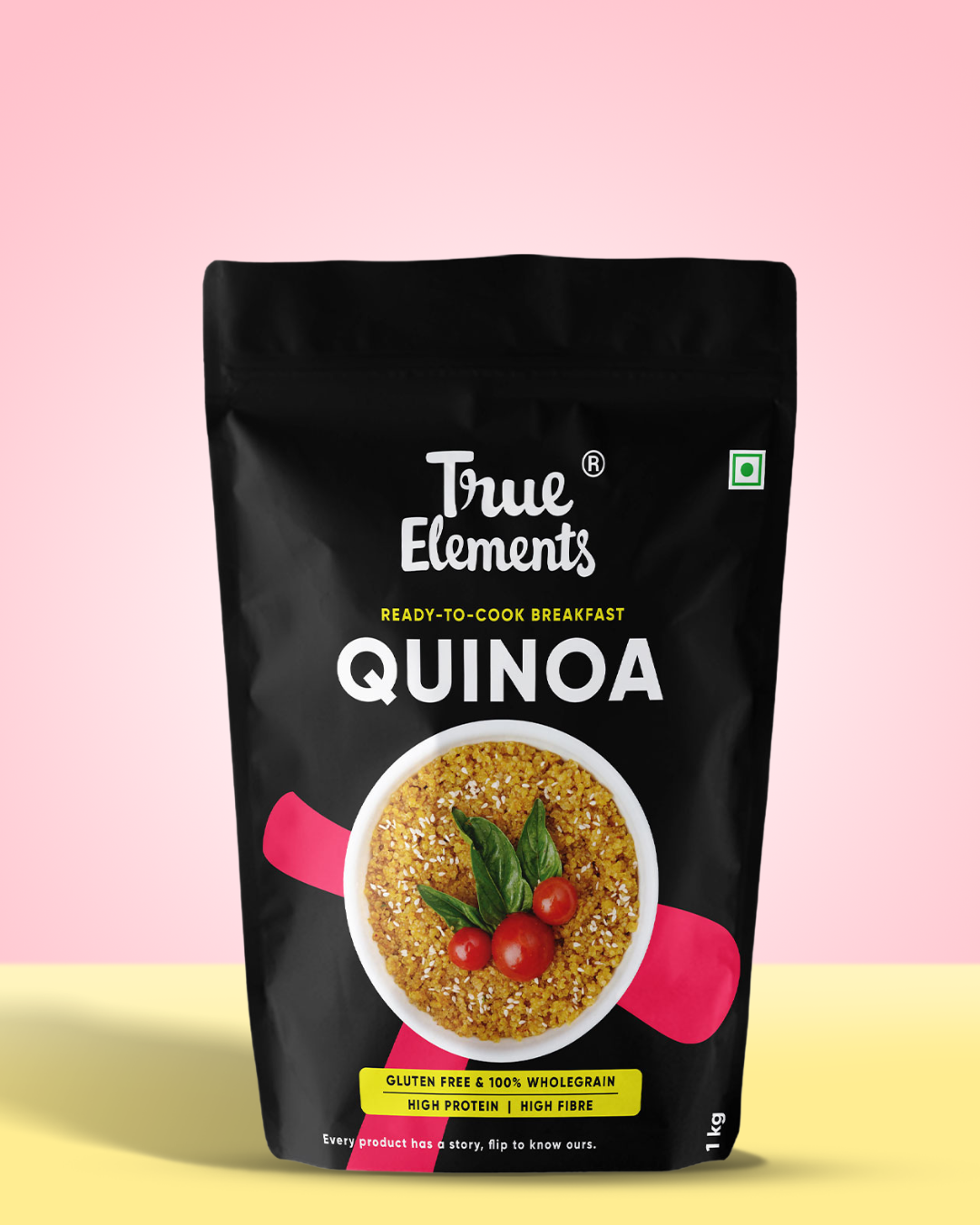 True elements Quinoa 1kg Pouch (Premium Whole Seeds)