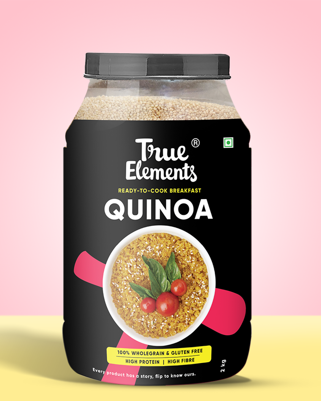True elements Quinoa 2kg Pouch (Premium Whole Seeds)