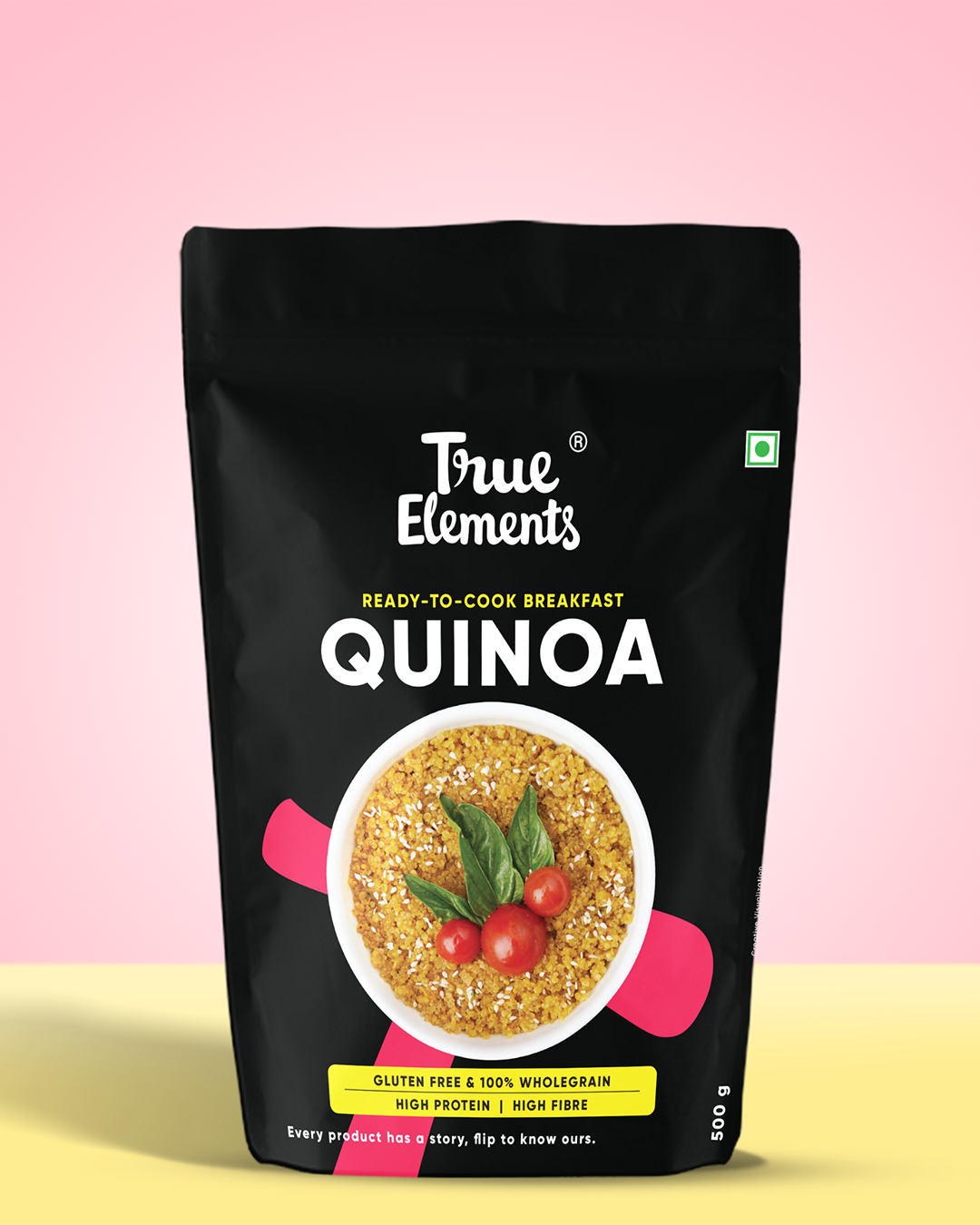 True elements Quinoa 500g Pouch (Premium Whole Seeds)