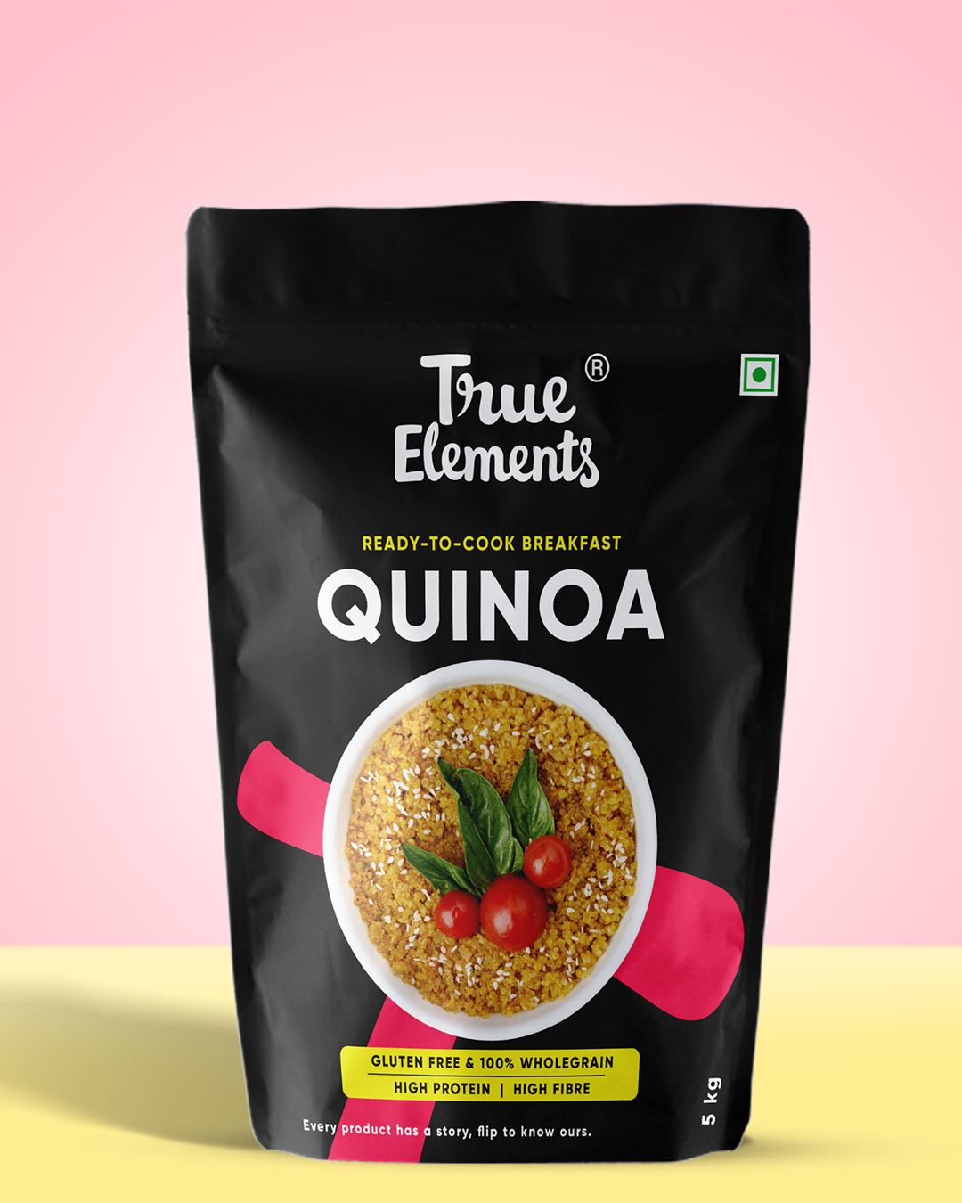True elements Quinoa 5kg Pouch (Premium Whole Seeds)