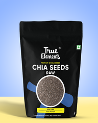 True elements raw chia seeds 1kg pouch (Premium Whole Seeds)