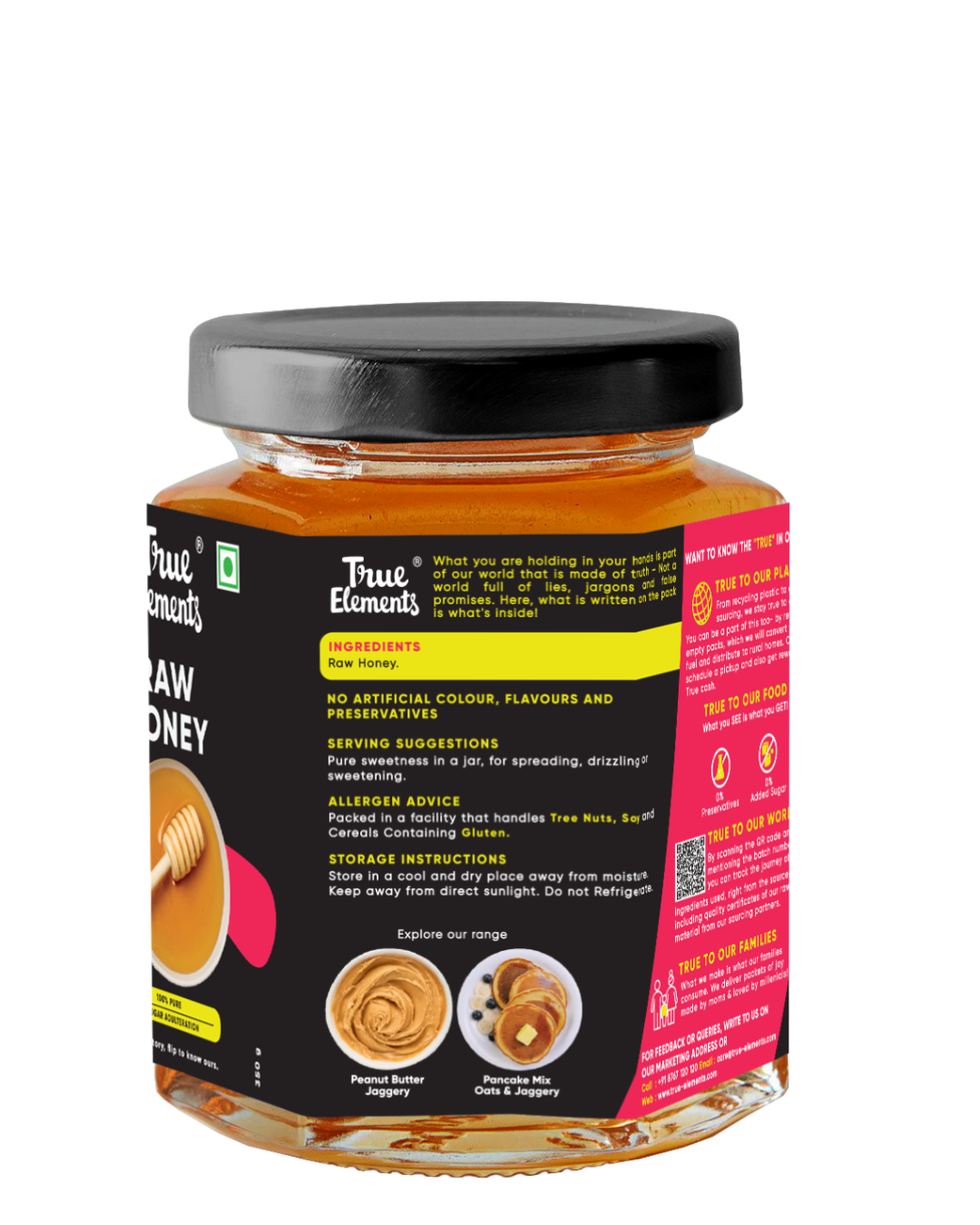 True Elements Raw Honey 350gm ingredients