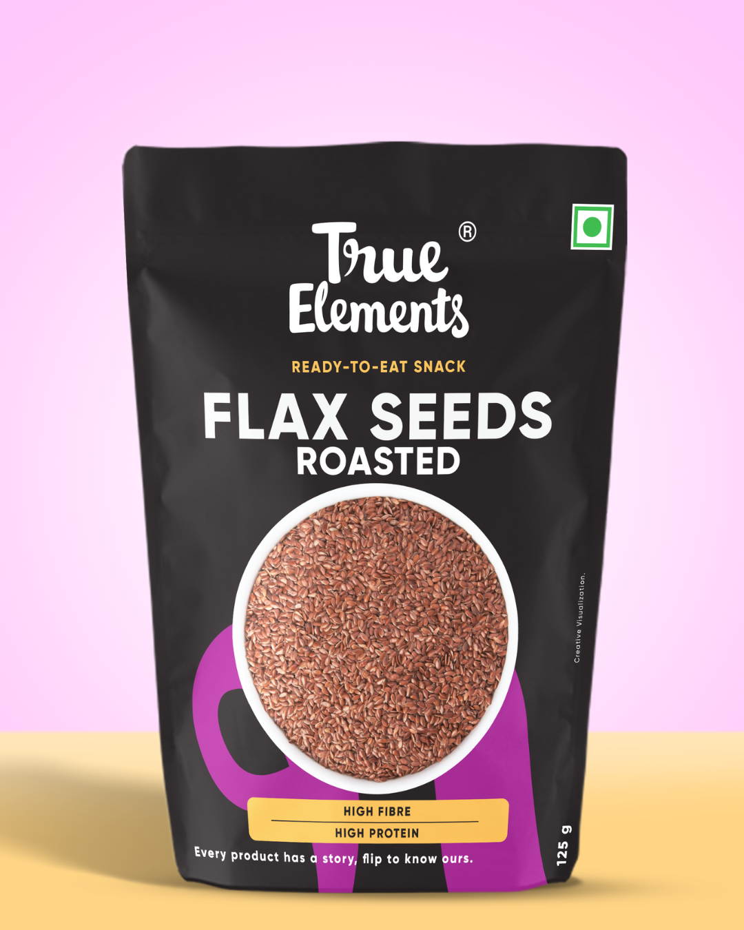 Roasted Flax Seeds 125g - Improves Gut Health