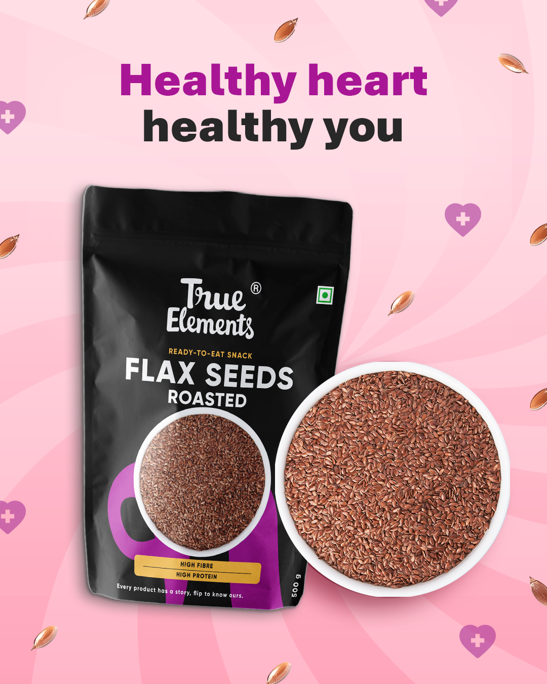Roasted Flax Seeds 500g