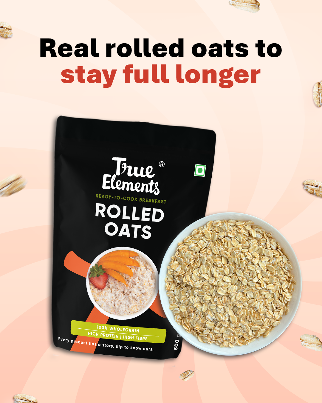 Rolled Oats - 100% Dust Free, Uniform sized Oats