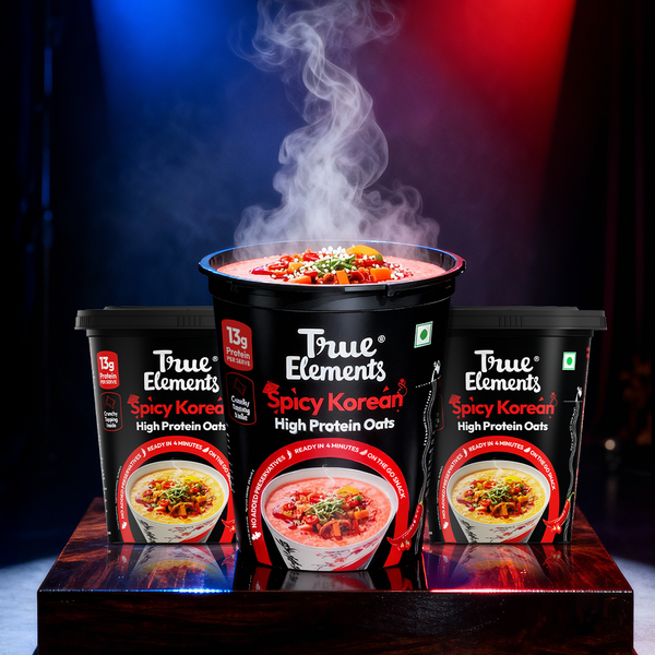 True Elements Spicy Korean Protein Oats Pack of 3