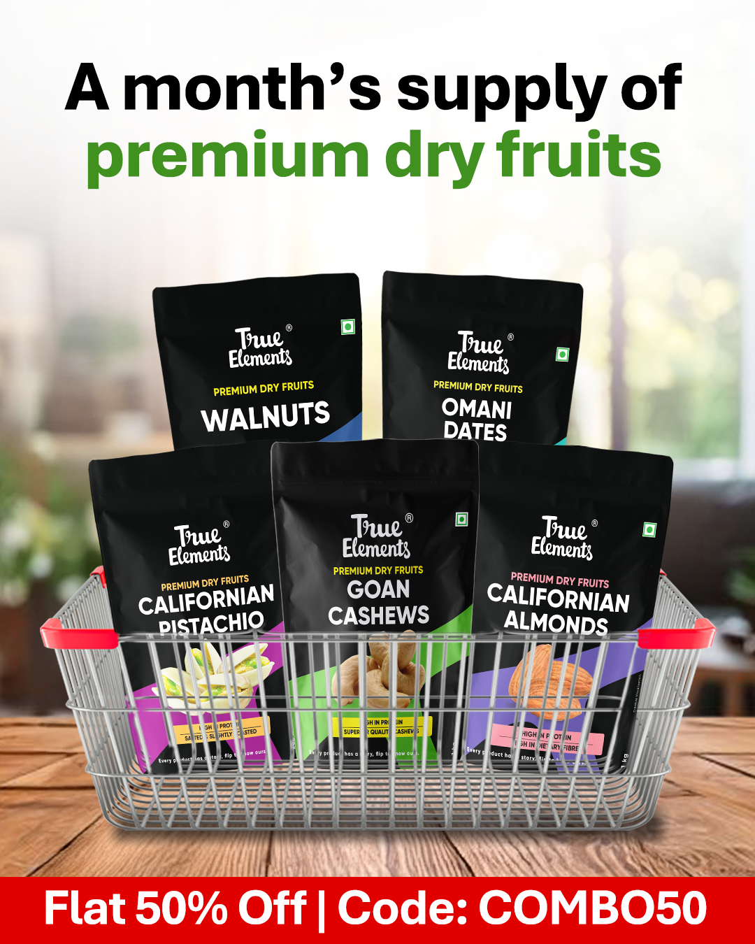 The 1-Month Dryfruit Bundle - 3700gm