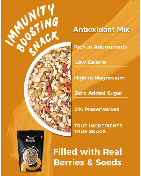 Antioxidant mix is a immunity boosting snack.