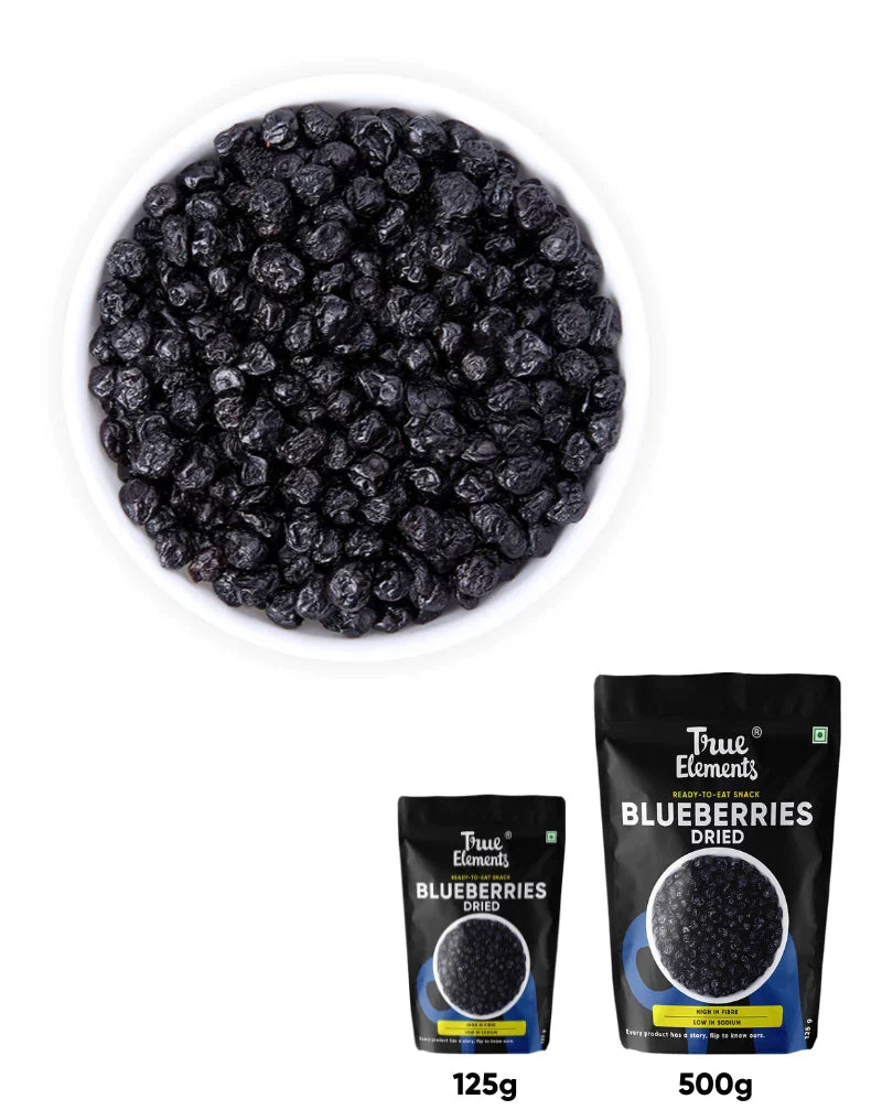 True Elements Dried Blueberries ready to eat snack