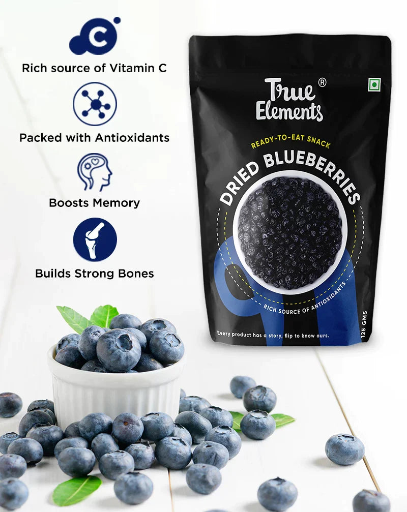 True Elements Dried Blueberries benefits