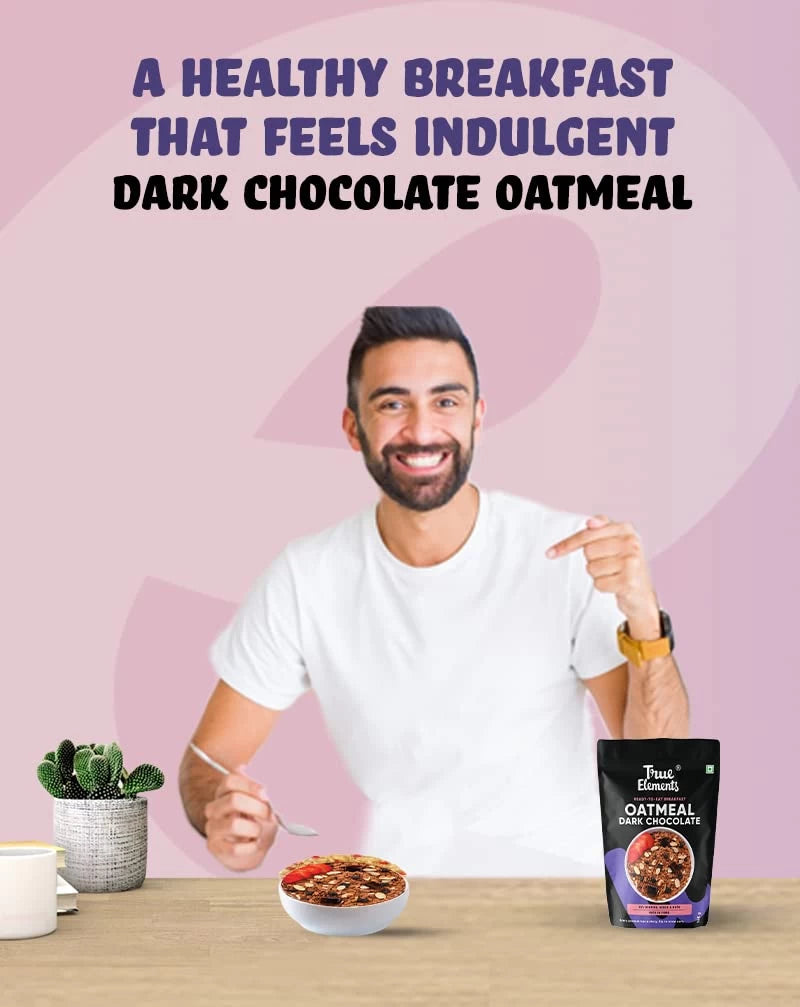 Stay healthy with true elements dark chocolate oatmeal