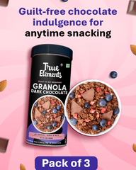 Baked Granola Almonds And Dark Chocolate 450g - pack of 3