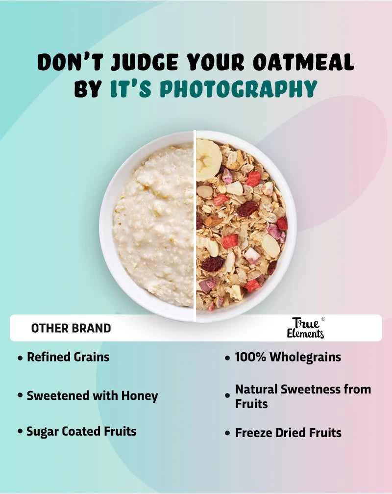 True elements multigrain oatmeal trueness