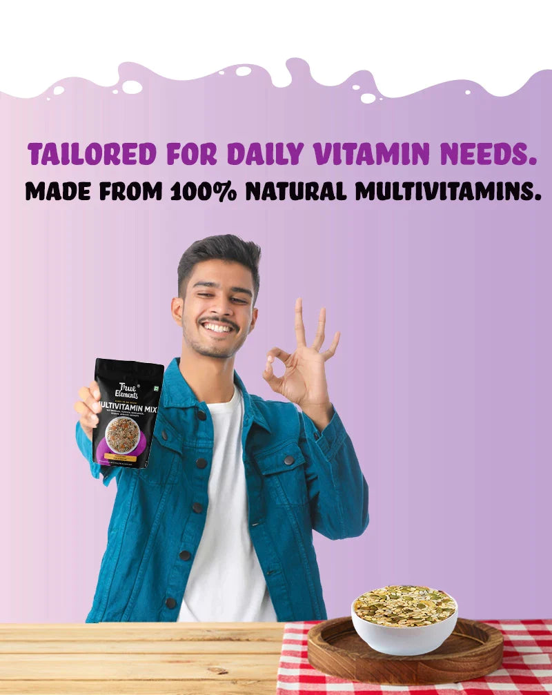 Complete your vitamin needs daily with true elements multivitamin mix.