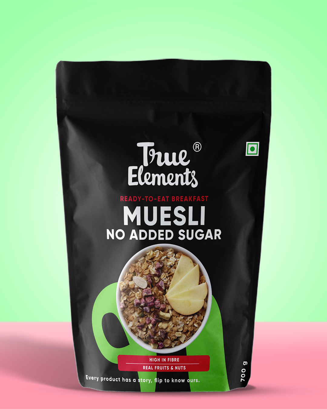 Organic muesli with no added sugar