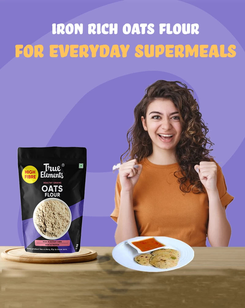 True Elements iron rich Oats Flour for everyday supermeals