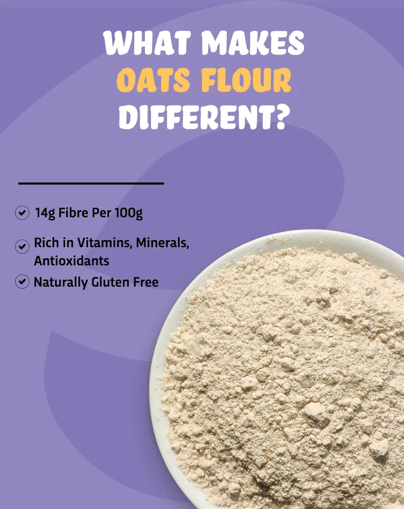 True Elements Oats Flour is rich in vitamins, minerals, antioxidants and it is naturally gluten free