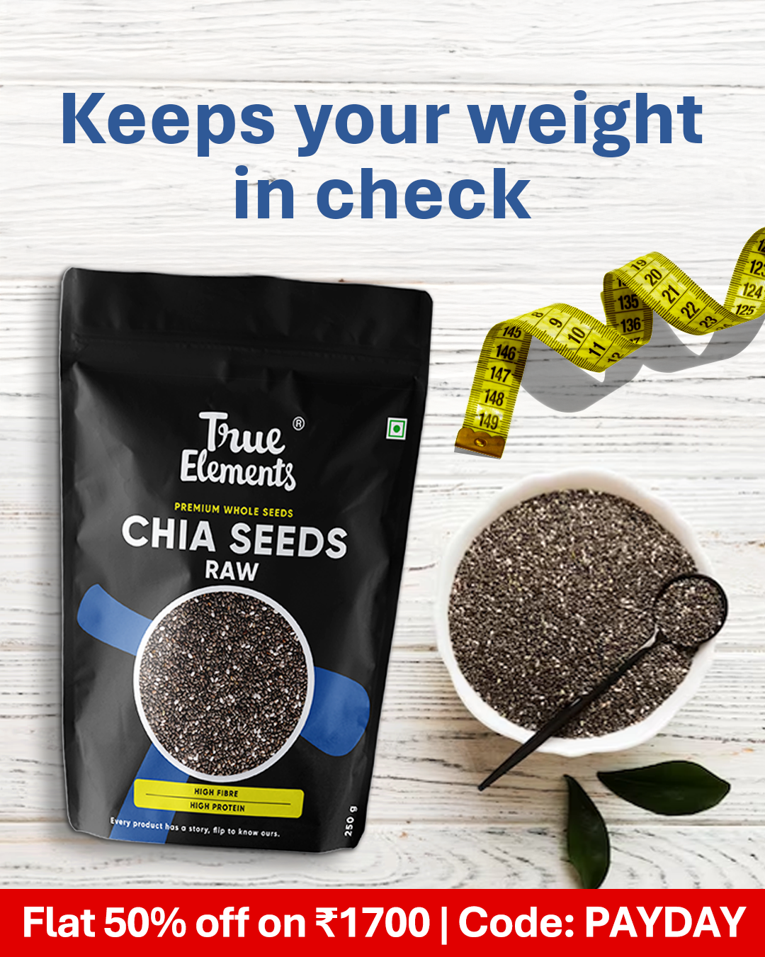 Raw Chia Seeds - 250gm