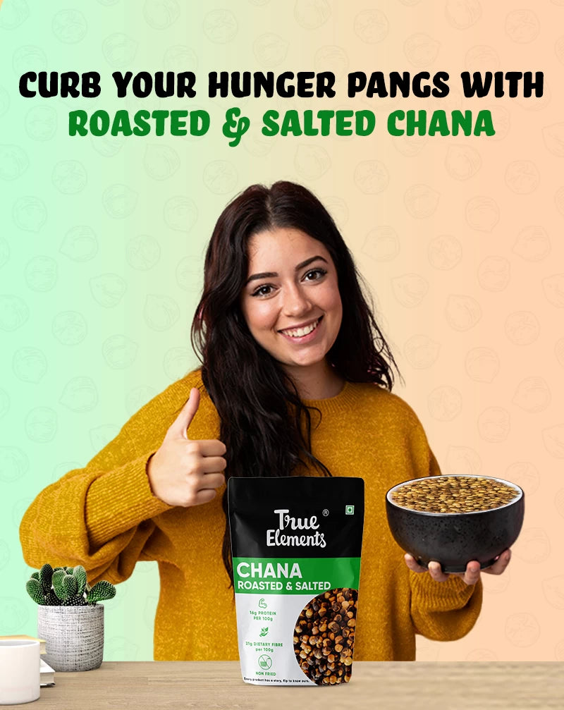 Roasted And Salted Chana 140gm (Contains 16g Protein)