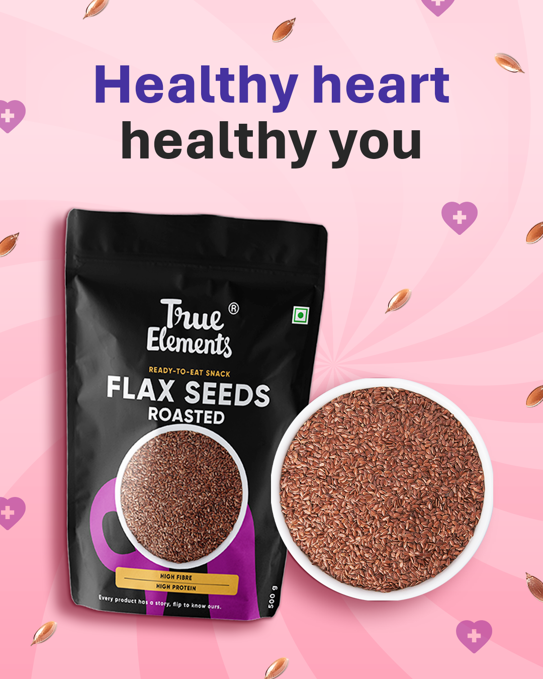 Roasted Flax Seeds 500g