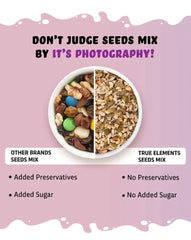 True elements seeds mix comes with no preservatives and no added sugar