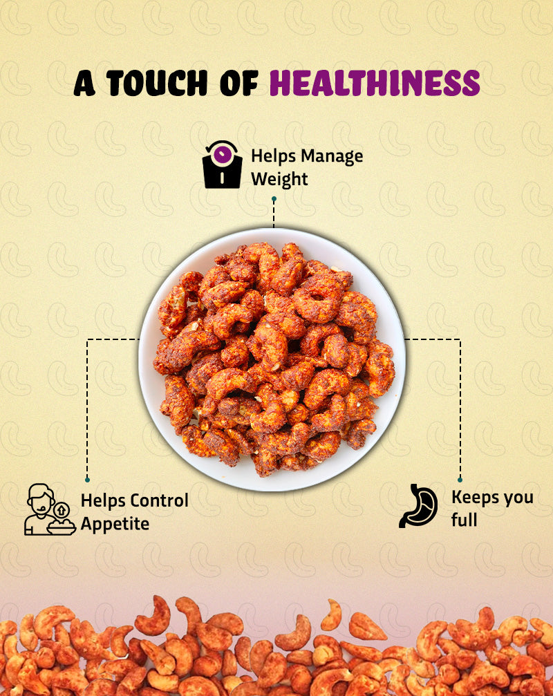 True Elements Baked Cashews Sweet Chilli Dry Fruits Health Benefits.
