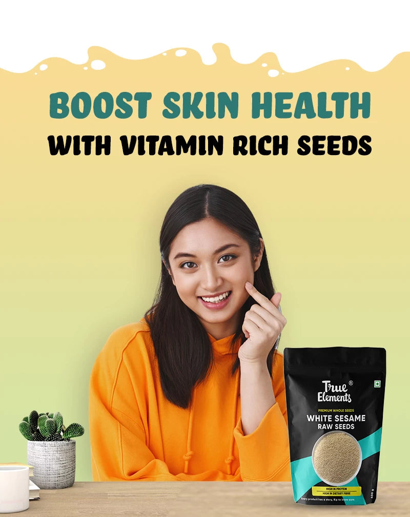 Improved skin health with vitamin rich seeds.
