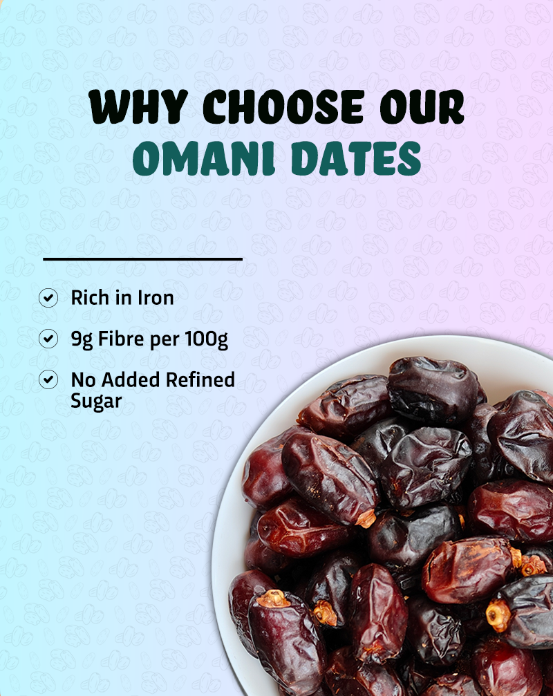 True Elements Omani Dates Dry fruits is rich in Iron and no added refined sugar
