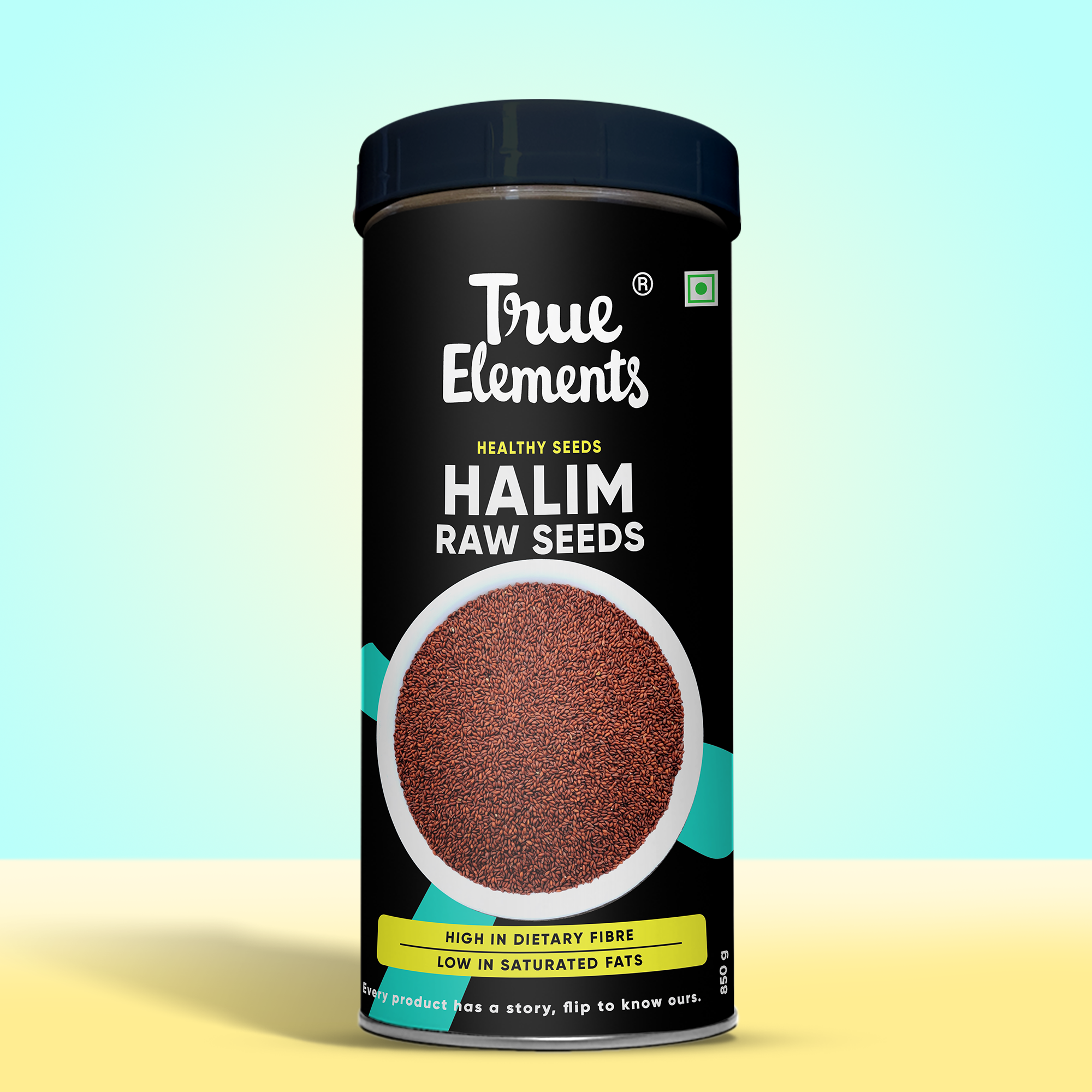 True elements raw halim seeds 850g Box (Premium Whole Seeds)