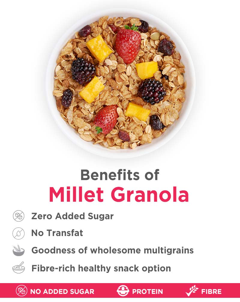 True Elements Millet granola benefits