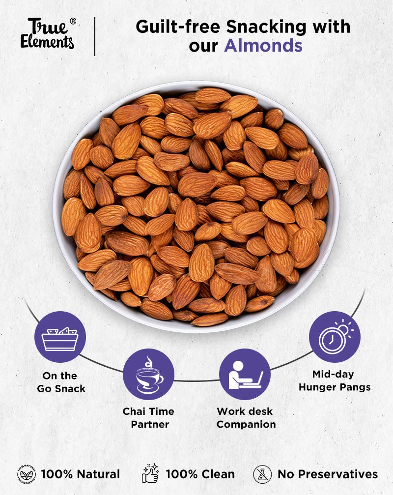 True Elements Californian Almonds Dry fruit